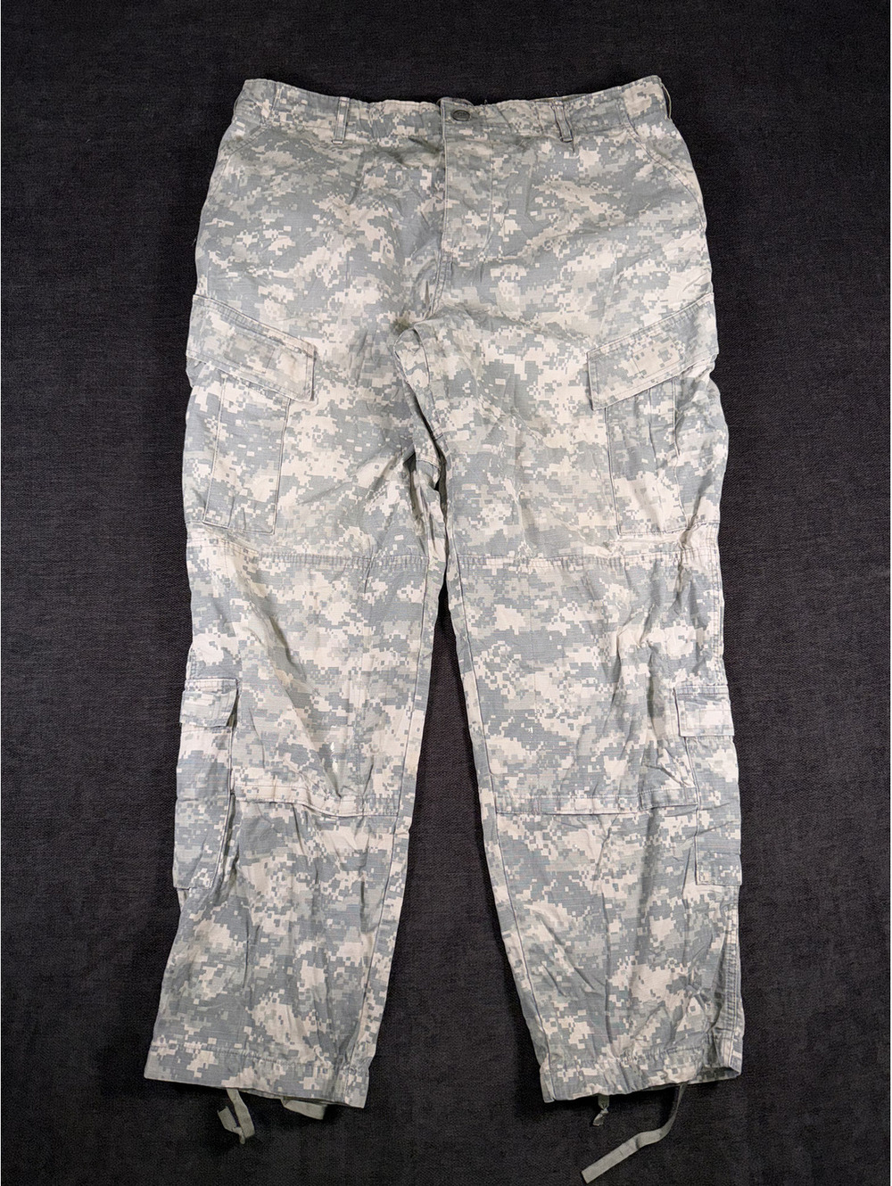 Military Style Digital Camouflage Cargo Pants Large Regular